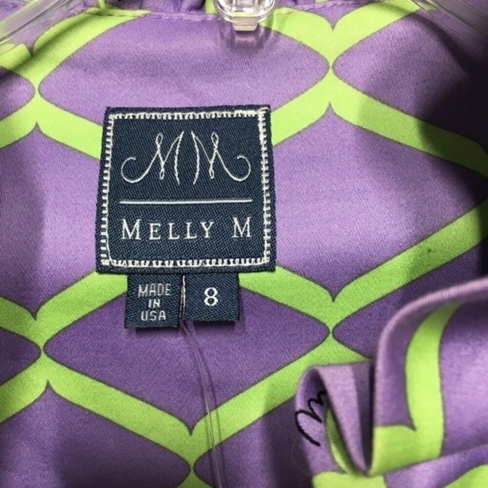 Melly M Riverside Ruffle Printed Wrap Dress 8 NWT - Picture 11 of 12